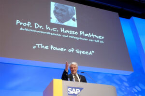 „The Power of Speed“ – dieses Motto hat der SAP-Gründer Hasso Plattner anlässlich der Vorstellung der In-Memory-Datenbank „SAP HANA“ ausgegeben. „The Power of Speed“ – dieses Motto hat der SAP-Gründer Hasso Plattner anlässlich der Vorstellung der In-Memory-Datenbank „SAP HANA“ ausgegeben.