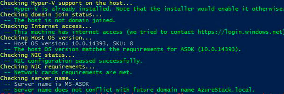 Deployment Checker for Azure Stack Development Kit testet einen Server auf Kompatibilität mit Azure Stack. Deployment Checker for Azure Stack Development Kit testet einen Server auf Kompatibilität mit Azure Stack.