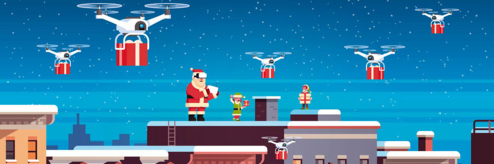 Auch der Weihnachtsmann kommt heute ohne Technik nicht mehr aus! Auch der Weihnachtsmann kommt heute ohne Technik nicht mehr aus!