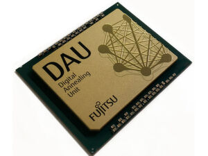 Logisch: Die „Digital Annealing Unit“ von Fujitsu simuliert einen Quantencomputer in herkömmlicher CMOS-Technologie. Logisch: Die „Digital Annealing Unit“ von Fujitsu simuliert einen Quantencomputer in herkömmlicher CMOS-Technologie.