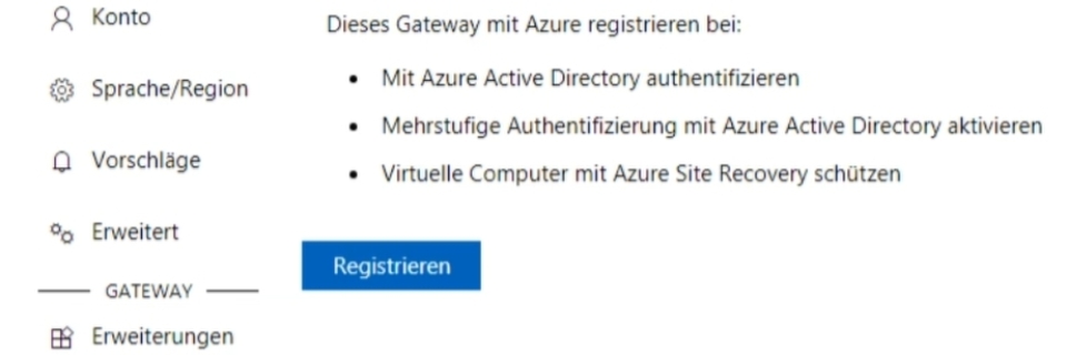 Windows Admin Center und Microsoft Azure Windows Admin Center und Microsoft Azure