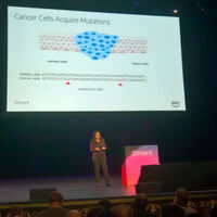 Mona Singh beschreibt auf dem AI Summit ihre Forschungsarbeit über die Rolle von Mutationen, die die Interaktion zwischen Zellen und Zellketten beeinflussen. Mona Singh beschreibt auf dem AI Summit ihre Forschungsarbeit über die Rolle von Mutationen, die die Interaktion zwischen Zellen und Zellketten beeinflussen.