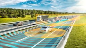Autonomes Fahren benötigt verschiedene Sensorgruppen: Laser-, Ultraschall-, Radar-, Infrarot oder Lidarsensoren. Autonomes Fahren benötigt verschiedene Sensorgruppen: Laser-, Ultraschall-, Radar-, Infrarot oder Lidarsensoren.