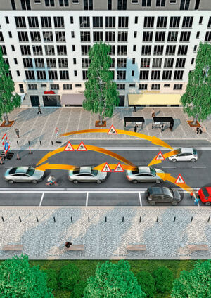 Um autonom fahren zu können, braucht der Computer auch Infos über Baustellen oder Ampelanlagen. Um autonom fahren zu können, braucht der Computer auch Infos über Baustellen oder Ampelanlagen.
