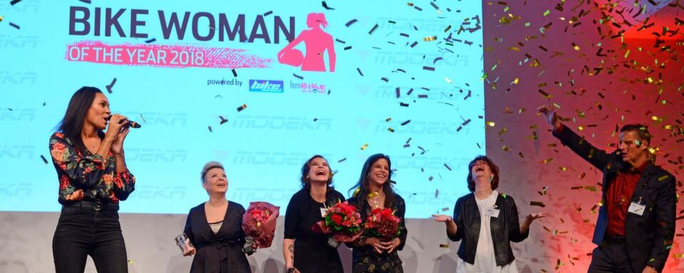 Goldregen für die drei „Bike Women of the year“ 2018. Goldregen für die drei „Bike Women of the year“ 2018.