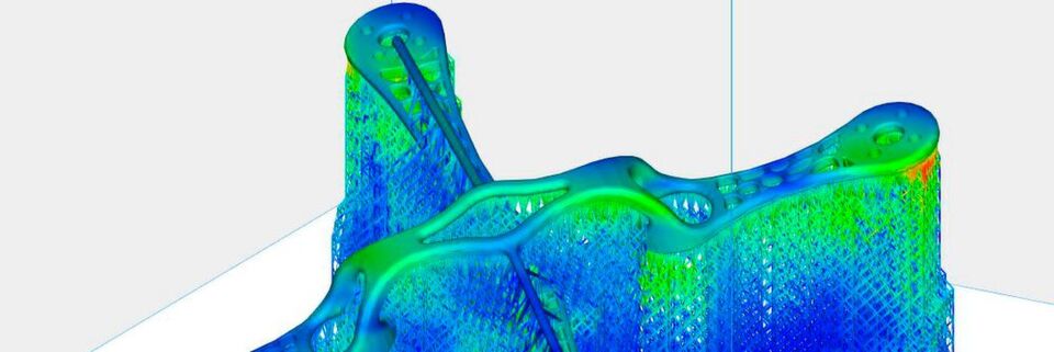 Materialise hat bei Magics 23 unter anderem das automatische Generieren der Stützstrukturen verbessert. Materialise hat bei Magics 23 unter anderem das automatische Generieren der Stützstrukturen verbessert.
