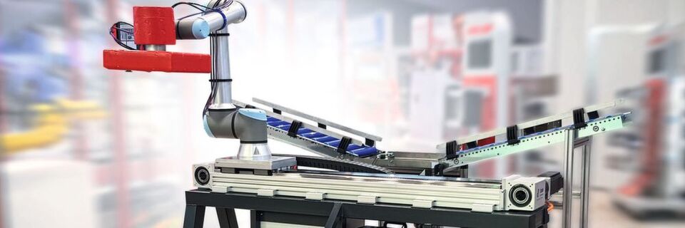 Schneller am Ziel: Die neue Verfahreinheit „Dahl Linear Move“ wurde speziell für die einfache Integration mit UR-Robotern entwickelt und ist in kurzer Zeit betriebsbereit. Schneller am Ziel: Die neue Verfahreinheit „Dahl Linear Move“ wurde speziell für die einfache Integration mit UR-Robotern entwickelt und ist in kurzer Zeit betriebsbereit.