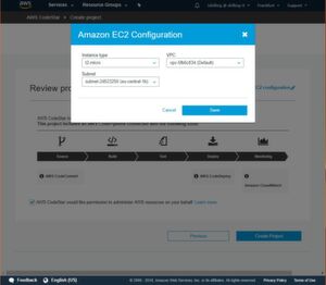 Wird das Projekt auf Amazon EC2 bereitgestellt, lassen sich direkt die Konfigurationsdetails prüfen. Wird das Projekt auf Amazon EC2 bereitgestellt, lassen sich direkt die Konfigurationsdetails prüfen.