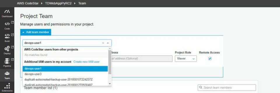 Wer im Team arbeitet, darf in CodeStar das Anlegen der zusätzlichen Nutzer nicht vergessen. Wer im Team arbeitet, darf in CodeStar das Anlegen der zusätzlichen Nutzer nicht vergessen.