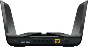 Der Nighthawk AX8 unterstützt nicht nur die Zusammenfassung zweier GBit-LAN-Ports, sondern auch die WAN-Aggregation. Der Nighthawk AX8 unterstützt nicht nur die Zusammenfassung zweier GBit-LAN-Ports, sondern auch die WAN-Aggregation.