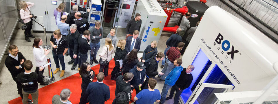 Das Edge-Datacenter bei der Vorstellung im RISE Research Institutes of Sweden vergangene Woche. Das Edge-Datacenter bei der Vorstellung im RISE Research Institutes of Sweden vergangene Woche.