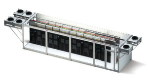 „Smartmod“ kann mit IT-Lastkapazitäten von zwei bis zwölf Racks, mit bis zu 90 Kilowatt IT-Last und Redundanzarchitekturen bis zu 2N konfiguriert werden. „Smartmod“ kann mit IT-Lastkapazitäten von zwei bis zwölf Racks, mit bis zu 90 Kilowatt IT-Last und Redundanzarchitekturen bis zu 2N konfiguriert werden.