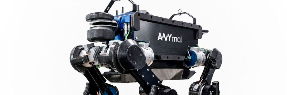 Der autonome Roboterhund Anymal kann sehen, hören und Türen öffnen. Der autonome Roboterhund Anymal kann sehen, hören und Türen öffnen.