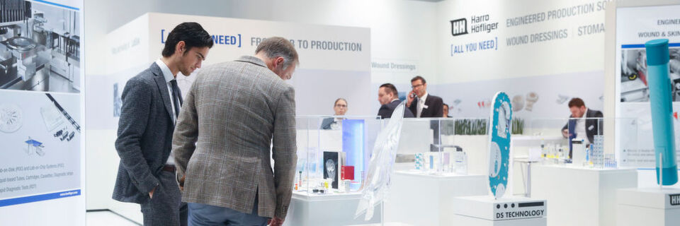 Auf Fachmessen wie der Compamed können Medizintechnikhersteller neue Produkte live in Augenschein nehmen. Auf Fachmessen wie der Compamed können Medizintechnikhersteller neue Produkte live in Augenschein nehmen.