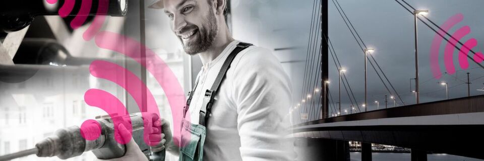 Die Sensoren im Maschinennetz der Telekom können auch Winzern oder Brückenbauern helfen. Die Sensoren im Maschinennetz der Telekom können auch Winzern oder Brückenbauern helfen.