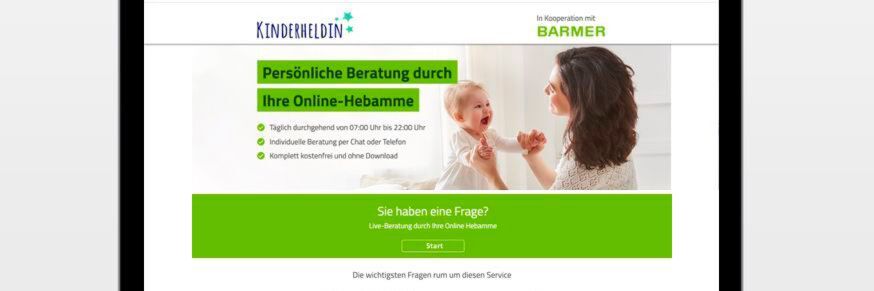 Über das Online-Portal der Kinderheldin können Familien schnell Beratung einholen. Über das Online-Portal der Kinderheldin können Familien schnell Beratung einholen.