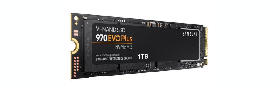 Samsung verwendet bei der SSD 970 Plus V-NAND-Chips der fünften Generation mit 96 Layern. Samsung verwendet bei der SSD 970 Plus V-NAND-Chips der fünften Generation mit 96 Layern.