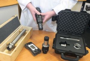 Gewefa's test equipment combines the Ott-Jakob Power Check (a spindle-pull force measuring gauge) and high-precision Gewefa test bars and alignment kits. Gewefa's test equipment combines the Ott-Jakob Power Check (a spindle-pull force measuring gauge) and high-precision Gewefa test bars and alignment kits.