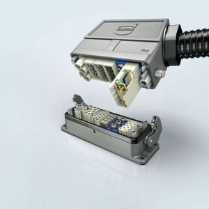 Mit dem Han Steckverbinder, entwickelt in den 1950er Jahren von Firmengründer Wilhelm Harting, begann die Erfolgsgeschichte der Harting Technologiegruppe. Mit dem Han Steckverbinder, entwickelt in den 1950er Jahren von Firmengründer Wilhelm Harting, begann die Erfolgsgeschichte der Harting Technologiegruppe.