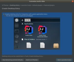 Der Installer von IntelliJ IDEA integriert die IDE auch direkt in den Desktop. Der Installer von IntelliJ IDEA integriert die IDE auch direkt in den Desktop.