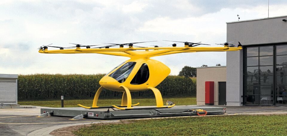 Ähnlich wie in diesem Bild wird der Volocopter aussehen, der im Rettungsdienst zum Einsatz kommen soll. Ähnlich wie in diesem Bild wird der Volocopter aussehen, der im Rettungsdienst zum Einsatz kommen soll.