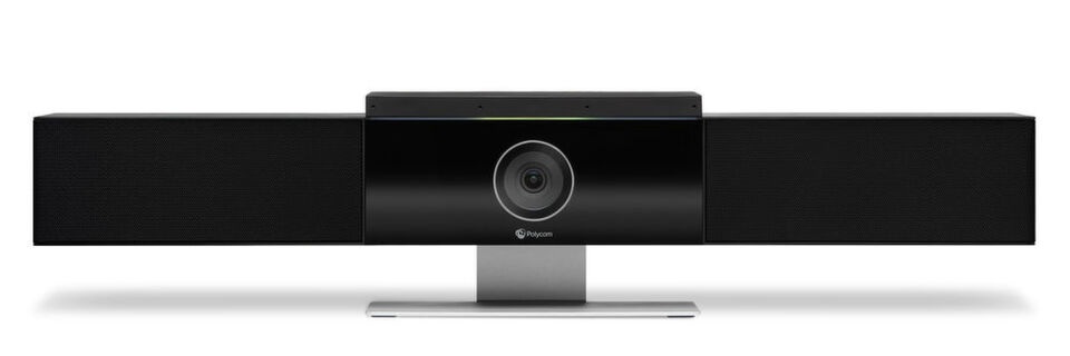 Mit der Video-Bar von Plantronics lassen sich Videokonferenzen auch in kleinen Räumen leichter abhalten. Mit der Video-Bar von Plantronics lassen sich Videokonferenzen auch in kleinen Räumen leichter abhalten.