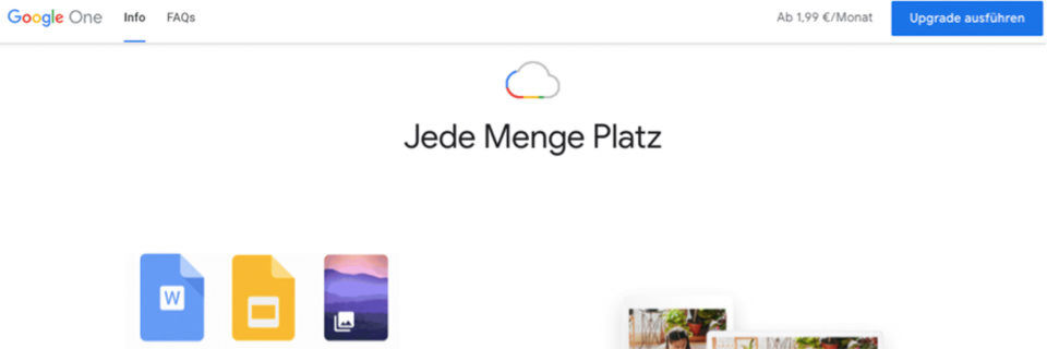 Mit dem Wechsel auf Google One profitieren Anwender von mehr Speicherplatz zu günstigeren Preisen und verschiedenen Zusatzfunktionen. Mit dem Wechsel auf Google One profitieren Anwender von mehr Speicherplatz zu günstigeren Preisen und verschiedenen Zusatzfunktionen.