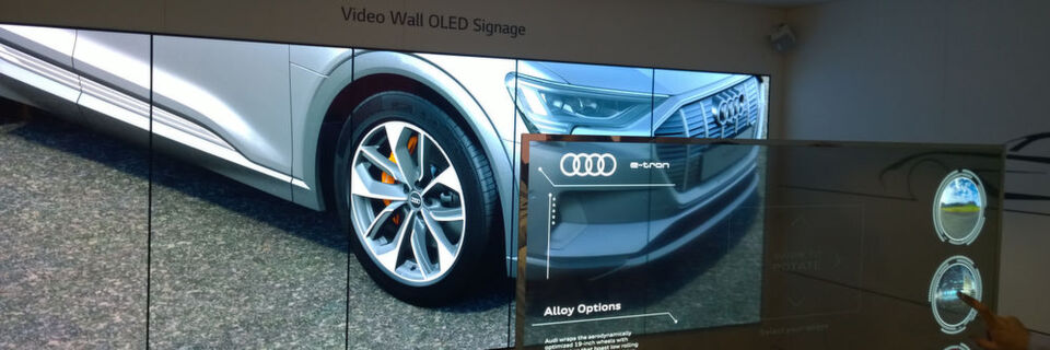 Gab es zuvor nur als Spezialeffekt aus Hollywood, nun als reales Produkt: LG demonstrierte auf der ISE transparente Touchscreens auf OLED-Basis. Gab es zuvor nur als Spezialeffekt aus Hollywood, nun als reales Produkt: LG demonstrierte auf der ISE transparente Touchscreens auf OLED-Basis.