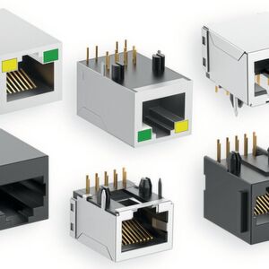 Die genormten RJ45-Buchsen von Fischer Elektronik sind in drei Varianten erhältlich. Die genormten RJ45-Buchsen von Fischer Elektronik sind in drei Varianten erhältlich.
