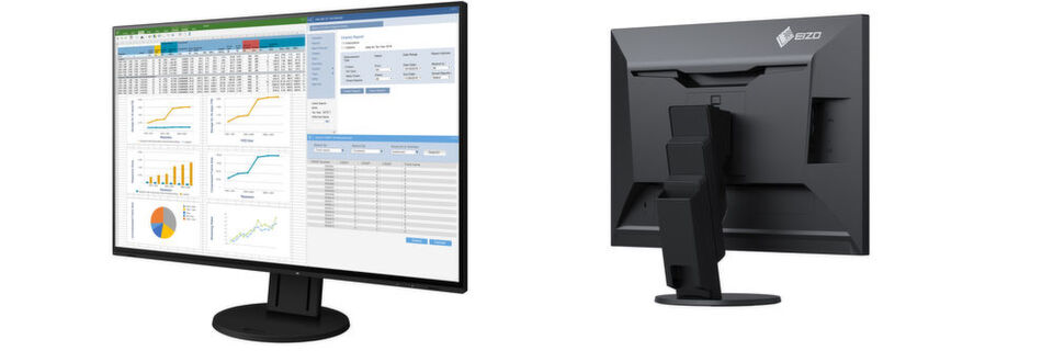 Mit seinen sehr schmalen Displayrändern und DisplayPort-Daisy-Chain soll sich der Eizo Flexscan EV2457 besonders gut für Multi-Monitor-Installationen eignen. Mit seinen sehr schmalen Displayrändern und DisplayPort-Daisy-Chain soll sich der Eizo Flexscan EV2457 besonders gut für Multi-Monitor-Installationen eignen.