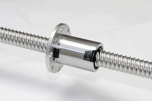 Der Kugelgewindetrieb Carry Typ KGE 16×16 MSX mit integriertem Hochleistungskunststoff in der Kugelrückführung soll die aggressive Umwelt im Weltall funktionssicher, korrosions- und verschleissfrei überstehen. Der Kugelgewindetrieb Carry Typ KGE 16×16 MSX mit integriertem Hochleistungskunststoff in der Kugelrückführung soll die aggressive Umwelt im Weltall funktionssicher, korrosions- und verschleissfrei überstehen.