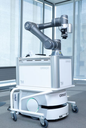 Die Cobots der TM-Serie lassen sich mit den autonomen, mobilen Robotern der LD-Serie kombinieren. Das heißt, die Cobots können immer dort arbeiten, wo sie gerade gebraucht werden. Die Cobots der TM-Serie lassen sich mit den autonomen, mobilen Robotern der LD-Serie kombinieren. Das heißt, die Cobots können immer dort arbeiten, wo sie gerade gebraucht werden.