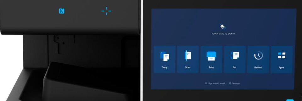 Der Workplace Hub nutzt den Platz für einen MFP im Unternehmen für weitere IT-Dienste. Der Workplace Hub nutzt den Platz für einen MFP im Unternehmen für weitere IT-Dienste.