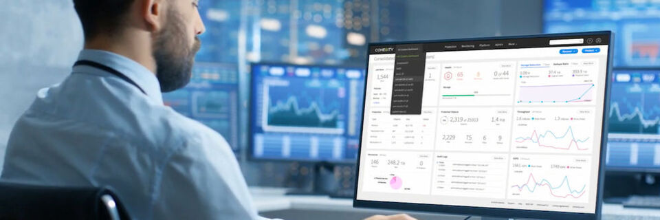 Cohesity öffnet die DataPlatform für Drittanwendungen, die direkt auf der software-definierten Plattform ausgeführt werden, um etwa Daten zu analysieren. Dafür richtet der Hersteller einen MarketPlace ein und bietet zudem ein SDK an. Cohesity öffnet die DataPlatform für Drittanwendungen, die direkt auf der software-definierten Plattform ausgeführt werden, um etwa Daten zu analysieren. Dafür richtet der Hersteller einen MarketPlace ein und bietet zudem ein SDK an.