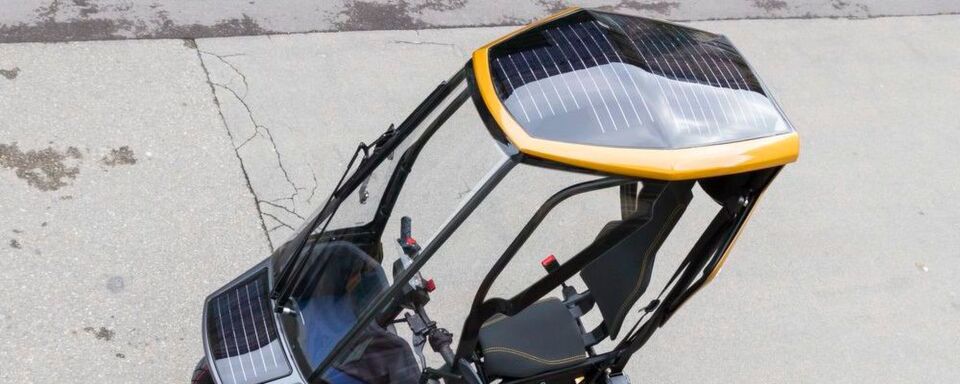 Dank Solarzellen kann ein abgestellte Bicar seine Batterie auch ohne Stromnetz laden. Dank Solarzellen kann ein abgestellte Bicar seine Batterie auch ohne Stromnetz laden.