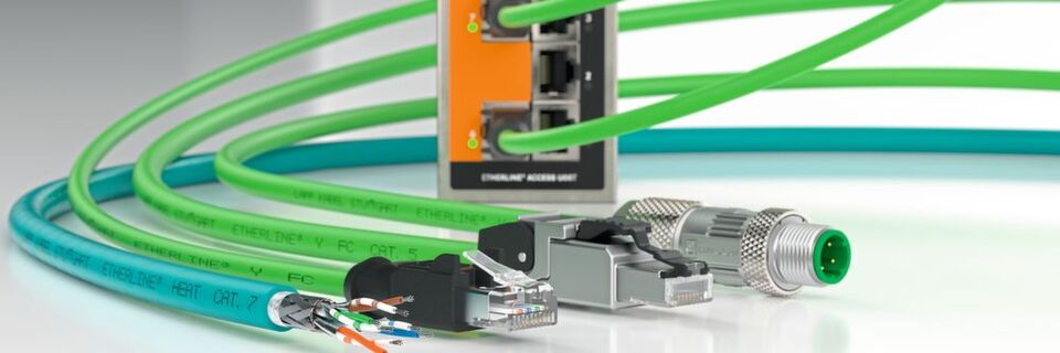 Das IDC-Portfolio von Lapp enthält Komponenten, die ein Anwender benötigt, um seine Fabrik nach den Prinzipien von Industrie 4.0 auszulegen. Dazu zählen Switches und Hochgeschwindigkeitsleitungen. Das IDC-Portfolio von Lapp enthält Komponenten, die ein Anwender benötigt, um seine Fabrik nach den Prinzipien von Industrie 4.0 auszulegen. Dazu zählen Switches und Hochgeschwindigkeitsleitungen.