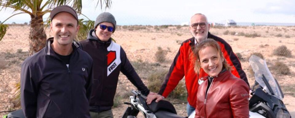 Die vier Protagonisten der Reifentest-Videos von Motorradreifendirekt.de. Die vier Protagonisten der Reifentest-Videos von Motorradreifendirekt.de.