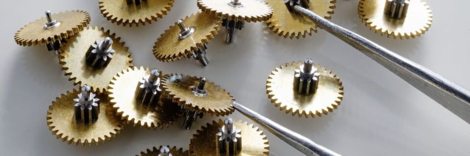 Diese Teile sind für die Mitarbeitenden bei Strausak bereits groß. Sie passen nicht in eine Armbanduhr, sondern sind für eine Wanduhr vorgesehen. Diese Teile sind für die Mitarbeitenden bei Strausak bereits groß. Sie passen nicht in eine Armbanduhr, sondern sind für eine Wanduhr vorgesehen.