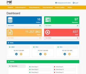 Das Dashboard vermittelt Administratoren einen schnellen Überblick. Das Dashboard vermittelt Administratoren einen schnellen Überblick.