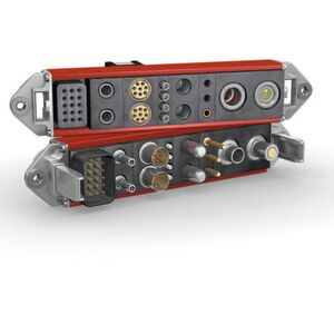 Frei konfigurierbare Steckverbindungen mit dem modularen Combitac-System sorgen dafür, dass mobile Produktionseinheiten an ihren Arbeitsstationen mit nur einer Steckverbindung alle notwendigen Strom-, Signal- und Datenübertragungen aufbauen. Frei konfigurierbare Steckverbindungen mit dem modularen Combitac-System sorgen dafür, dass mobile Produktionseinheiten an ihren Arbeitsstationen mit nur einer Steckverbindung alle notwendigen Strom-, Signal- und Datenübertragungen aufbauen.