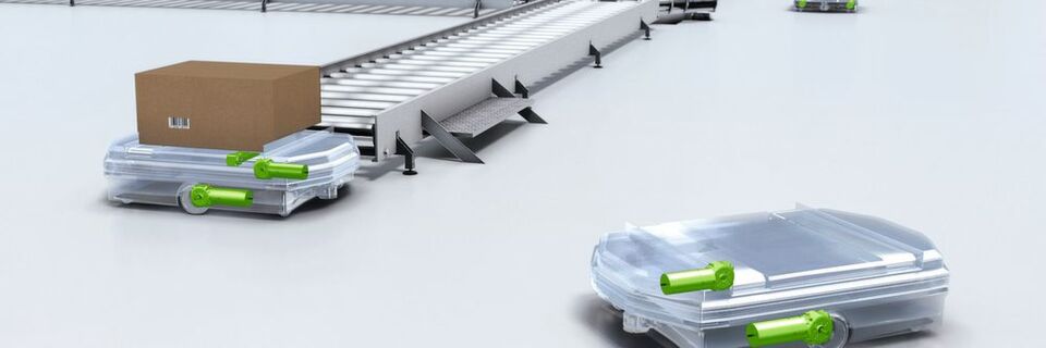 In der Intralogistik gelten fahrerlose Transportsysteme als Mittel der Wahl, um in Zeiten der Digitalisierung und Industrie 4.0 einen flexiblen und zuverlässigeren Warenfluss zu gewährleisten. In der Intralogistik gelten fahrerlose Transportsysteme als Mittel der Wahl, um in Zeiten der Digitalisierung und Industrie 4.0 einen flexiblen und zuverlässigeren Warenfluss zu gewährleisten.