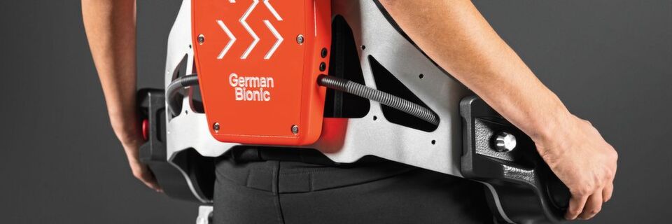 Die Cloud-Plattform German Bionic IO verbindet Exoskelette mit der Smart Factory und ermöglicht KI-Funktionalität. Die Cloud-Plattform German Bionic IO verbindet Exoskelette mit der Smart Factory und ermöglicht KI-Funktionalität.