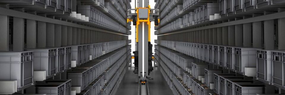 Die doppeltiefe Querlagerung der Behälter im AKL des neuen Contitech-Ersatzteillagers in Langenhagen spart dem Automotive-Spezialist eine Gasse ein. Die doppeltiefe Querlagerung der Behälter im AKL des neuen Contitech-Ersatzteillagers in Langenhagen spart dem Automotive-Spezialist eine Gasse ein.