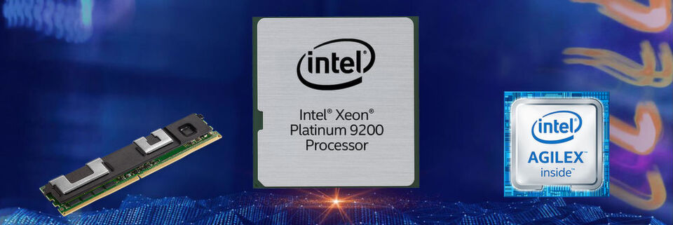 Das wichtigste Produkt unter den Datacenter-Neuvorstellungen von Intel ist der Xeon Scalable der zweiten Generation. Zudem bringt Intel den lange angekündigten Optane DC Persistent Memory auf den Markt und gab einen Ausblick auf die Agilex FPGAs. Das wichtigste Produkt unter den Datacenter-Neuvorstellungen von Intel ist der Xeon Scalable der zweiten Generation. Zudem bringt Intel den lange angekündigten Optane DC Persistent Memory auf den Markt und gab einen Ausblick auf die Agilex FPGAs.
