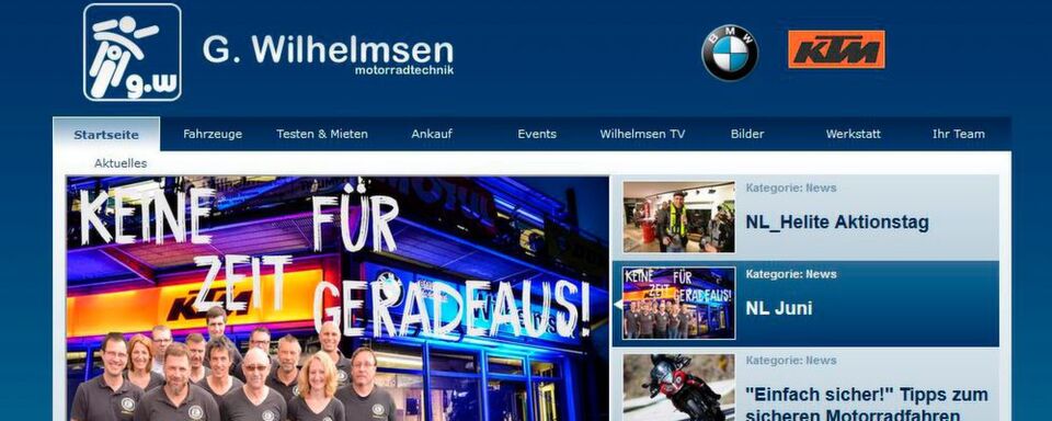 2019 im Feiermodus: Team Wilhelmsen Motorradtechnik stellt sich auf der Homepage vor. 2019 im Feiermodus: Team Wilhelmsen Motorradtechnik stellt sich auf der Homepage vor.