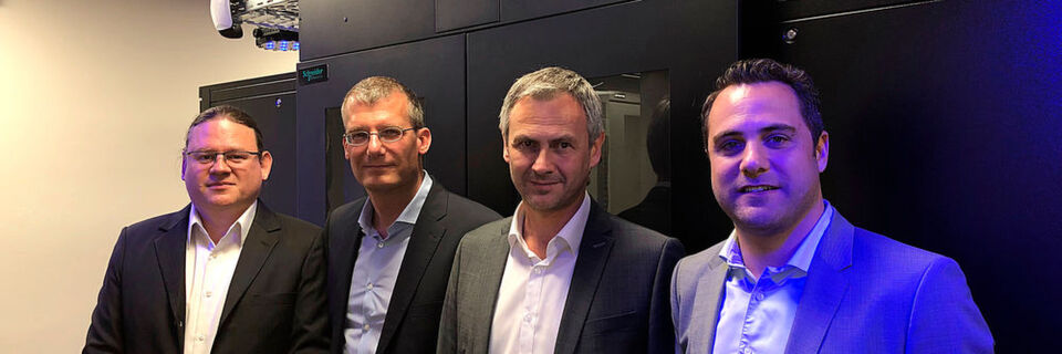 Sie waren am Aufbau des Solution Centers beteiligt (v. l.): die Ingram-Manager Marcus Schraml, Mike Cramer, Thomas Groß und Sebastian Eitel. Sie waren am Aufbau des Solution Centers beteiligt (v. l.): die Ingram-Manager Marcus Schraml, Mike Cramer, Thomas Groß und Sebastian Eitel.