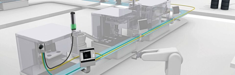 Eine smarte Kamera macht ein intelligentes Datenmanagement möglich – ohne das Profinet-Netzwerk zu belasten. Eine smarte Kamera macht ein intelligentes Datenmanagement möglich – ohne das Profinet-Netzwerk zu belasten.