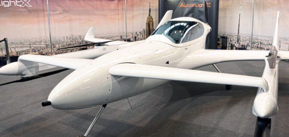 Die elektrisch angetriebene V600 soll senkrecht starten und landen, aber auch wie ein Flugzeug fliegen können. Die elektrisch angetriebene V600 soll senkrecht starten und landen, aber auch wie ein Flugzeug fliegen können.