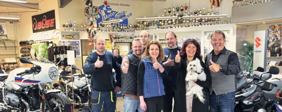 Begeistert nicht nur Kunden aus dem Hunsrück, sondern weit darüber hinaus: Team Moto-Technik Schmaus in Simmern. Begeistert nicht nur Kunden aus dem Hunsrück, sondern weit darüber hinaus: Team Moto-Technik Schmaus in Simmern.