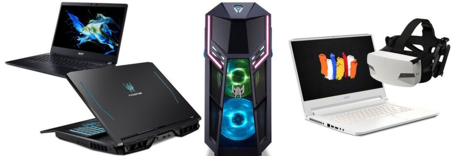 Neben neuen Gaming-Rechnern und einer ganzen Reihe von Notebooks von Einsteiger- bis Premiummodellen präsentierte Acer mit ConceptD gleich eine komplett neue Modellsparte, zu der auch eine MR-Brille mit hoher Auflösung zählt. Neben neuen Gaming-Rechnern und einer ganzen Reihe von Notebooks von Einsteiger- bis Premiummodellen präsentierte Acer mit ConceptD gleich eine komplett neue Modellsparte, zu der auch eine MR-Brille mit hoher Auflösung zählt.
